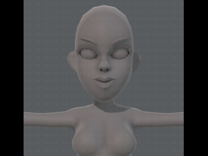 base mesh woman 10 3D Model