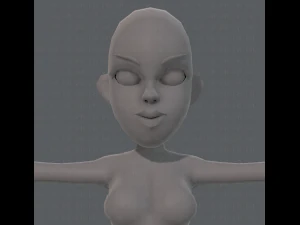 base mesh woman 10 3D Model