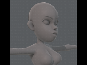 base mesh woman 10 3D Model