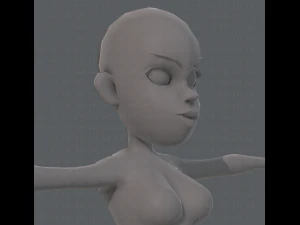 base mesh woman 10 3D Model