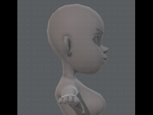 base mesh woman 10 3D Model
