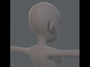 base mesh woman 10 3D Model