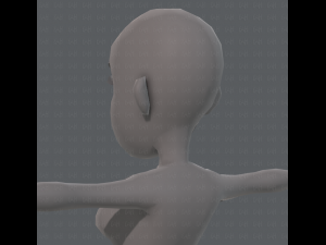 base mesh woman 10 3D Model