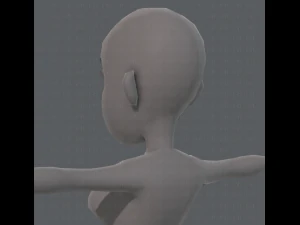 base mesh woman 10 3D Model