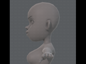 base mesh woman 10 3D Model