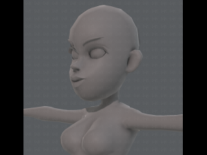 base mesh woman 10 3D Model