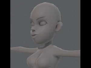 base mesh woman 10 3D Model