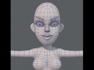base mesh woman 10 3D Model