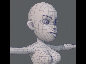 base mesh woman 10 3D Model