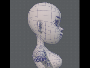 base mesh woman 10 3D Model