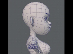 base mesh woman 10 3D Model