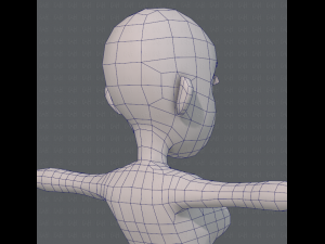 base mesh woman 10 3D Model