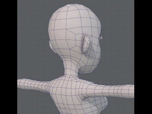 base mesh woman 10 3D Model