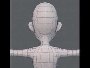 base mesh woman 10 3D Model