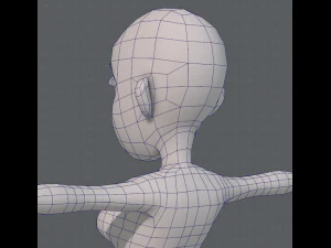 base mesh woman 10 3D Model
