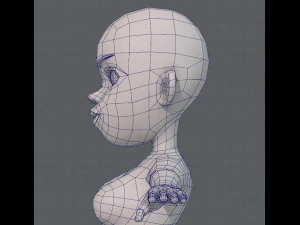 base mesh woman 10 3D Model