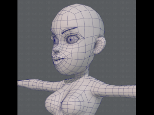 base mesh woman 10 3D Model