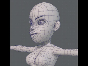 base mesh woman 10 3D Model