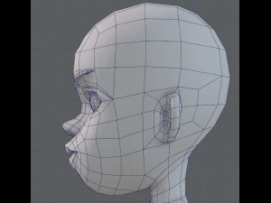 base mesh woman 10 3D Model