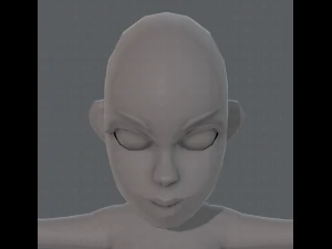 base mesh woman 10 3D Model
