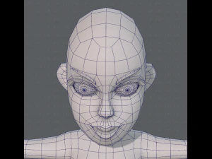 base mesh woman 10 3D Model