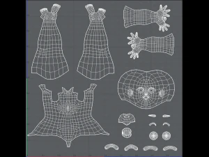 base mesh woman 10 3D Model