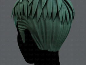 3d hair style for man v08 3D Model
