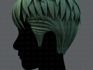 3d hair style for man v08 3D Model