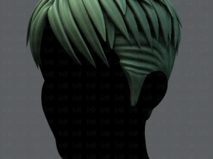 3d hair style for man v08 3D Model