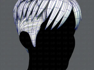 3d hair style for man v08 3D Model
