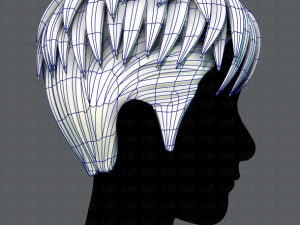 3d hair style for man v08 3D मॉडल