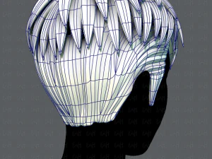 3d hair style for man v08 3D Model