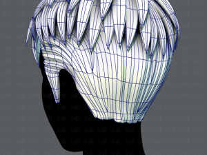 3d hair style for man v08 3D मॉडल