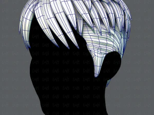 3d hair style for man v08 3D Model