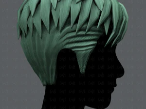 3d hair style for man v08 3D Model