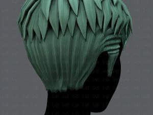 3d hair style for man v08 3D Model