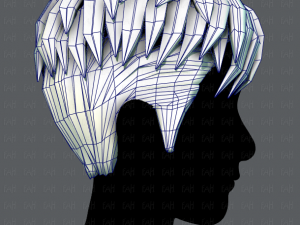 3d hair style for man v08 3D मॉडल