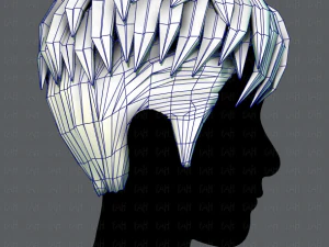 3d hair style for man v08 3D Model