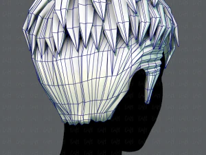 3d hair style for man v08 3D Model