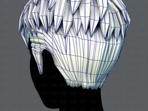3d hair style for man v08 3D Model