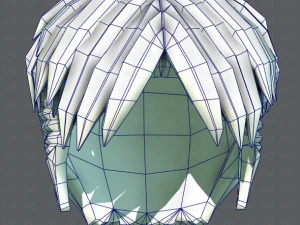 3d hair style for man v08 3D Model