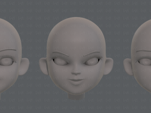 children head v01 3D 模型