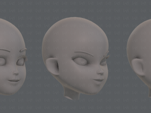 children head v01 3D 模型