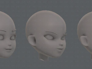 children head v01 3D Model