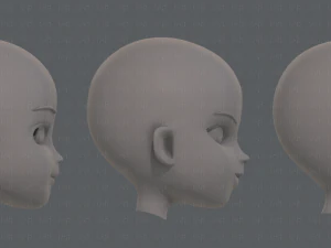 children head v01 3D Model