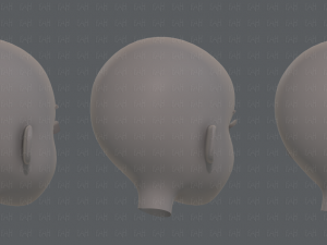 children head v01 3D 模型