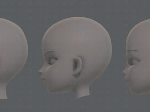 children head v01 3D Model