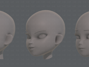 children head v01 3D 模型