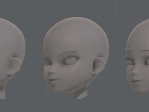 children head v01 3D Model