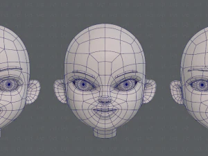 children head v01 3D Model